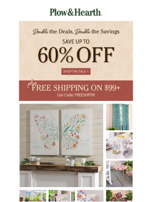 Plow & Hearth - Stack Your Savings: Up to 60% Off Sale Items