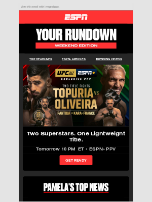 ESPN - This Weekend: UFC 317 Live From Vegas & More 👊
