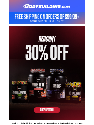 Bodybuilding - 🚨 Mission Ready: Redcon1 is 30% Off 🚨