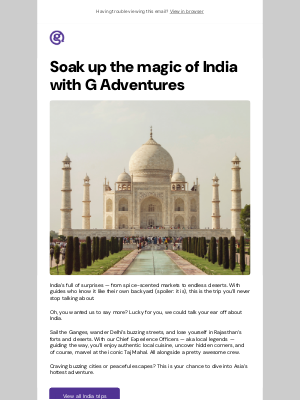 G Adventures - Discover naan-stop adventure in India