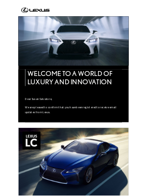 Lexus (Canada) - You are on your way