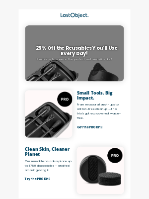 LastObject - 🔥 25% Off the Reusables You’ll Use Every Day!