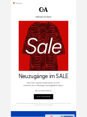 C&A (Germany) - SALE - jetzt neue Styles