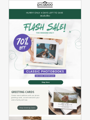 Picaboo - 🔥 Flash Sale Alert: Save 70% This Weekend Only!