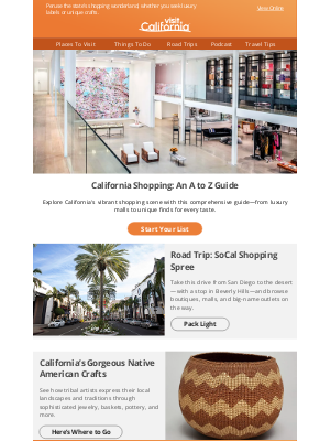 Visit California - 🛍️  Amazing Ways to Plan a California Getaway Around Retail Therapy