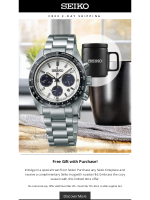 Seiko - Free Gift with Purchase!