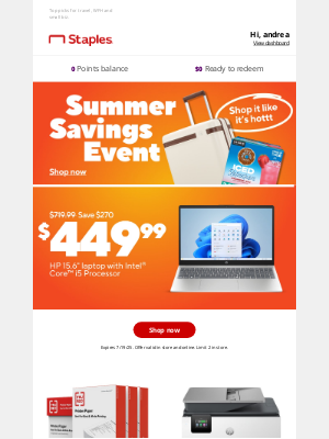 Staples - 🌴 Shop the Summer Savings Event now 🌴