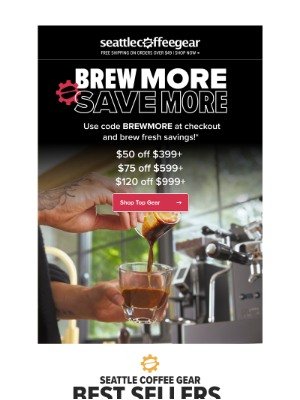 Seattle Coffee Gear - 🤑 BREWMORE is back, and bolder than ever!