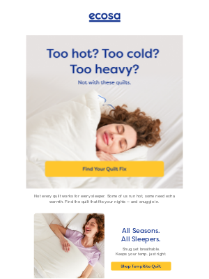 Ecosa (Australia) - What your sleep's been missing...