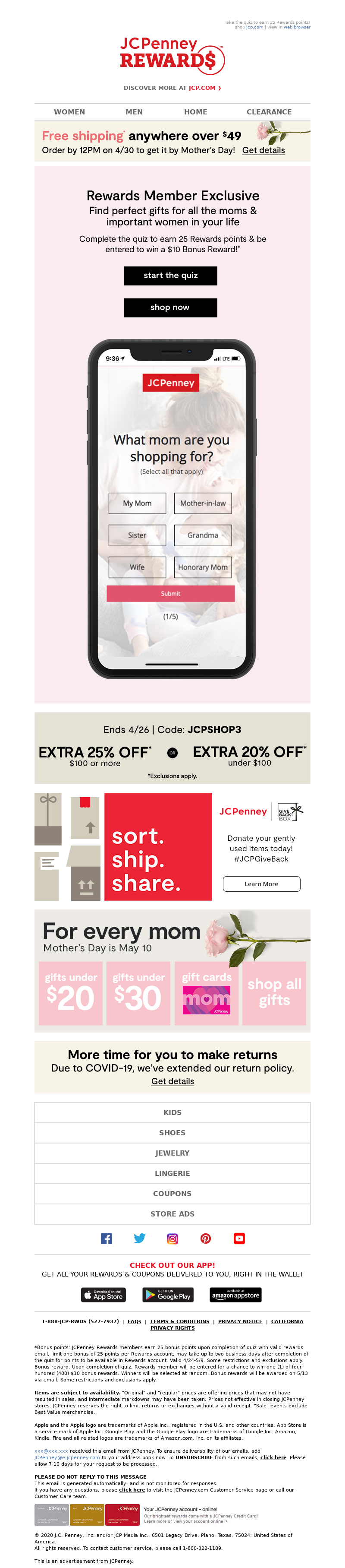 JCPenney - Shopping for Mother’s Day gifts?