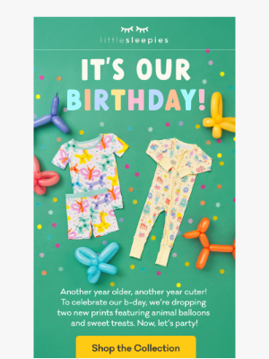 littlesleepies - JUST IN: Celebrate With the Birthday Collection! 🎂🎉💛