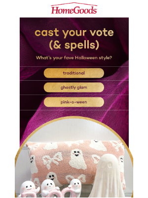 HomeGoods - 🎃 Vote for your #1 spooky style👻​