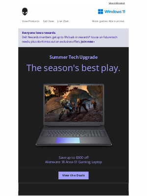 Dell - Seasonal deals on all new gear.