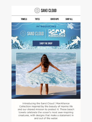 Sand Cloud Towels - 🌊 NEW Sand Cloud x MarAlliance Drop
