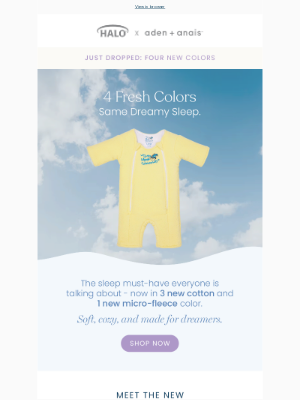 aden + anais - Just Dropped: 4 NEW Magic Sleepsuit Colors ✨