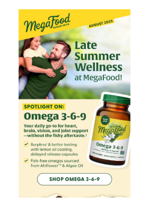 MegaFood - What's New For You: August 2025