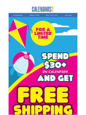 Calendars - It's back -- < $5 off >