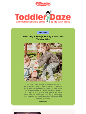 Tinybeans - The Only 2 Things to Say After Your Toddler Hits