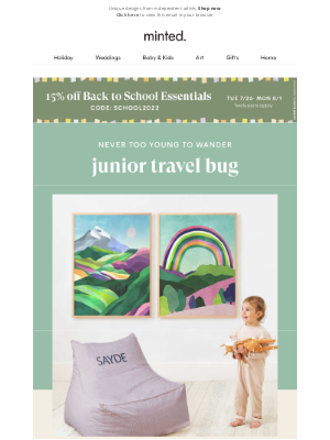 Minted - Shop children’s art that inspires traveling