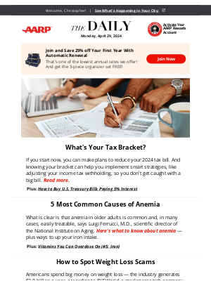 AARP - The Daily — What Are the Tax Brackets for 2024?