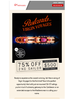Virgin Voyages - Book early & save — New sailings just released! 🚢