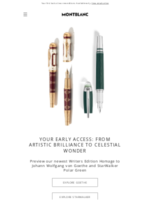 Montblanc - PRE-ACCESS: A first glimpse into the extraordinary