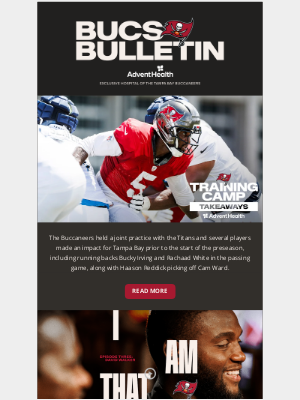 Tampa Bay Buccaneers - Bucs Bulletin: Training Camp Takeaways, Best Moments in Bucs History, and More