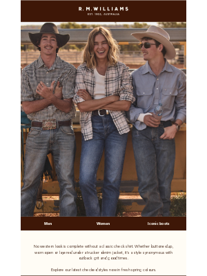 R.M.Williams - Rodeo classics: Checked shirts