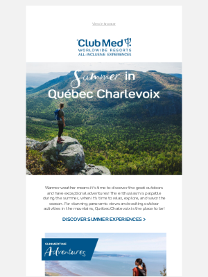 Club Med - Spotlight On Québec ⛰