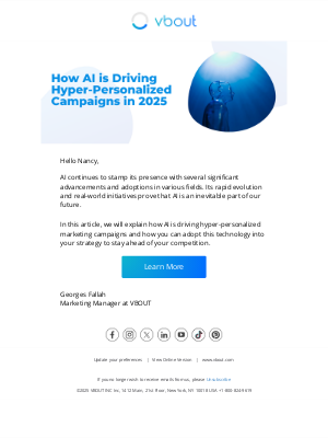 VBOUT - 🧠 How AI is Driving Hyper-Personalized Marketing in 2025