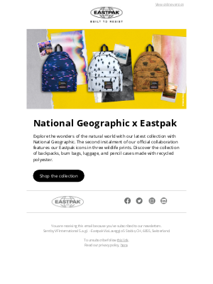 Eastpak - National Geographic x Eastpak