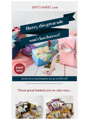 Gift Basket - Save Up to 30% on Select Baskets