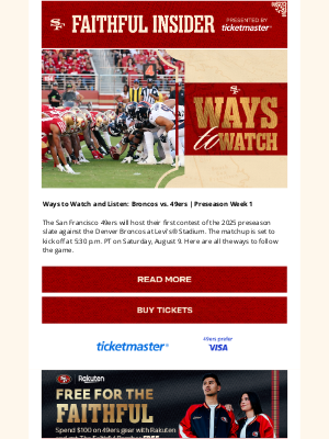 Preseason Week 1 Preview: Broncos vs. 49ers