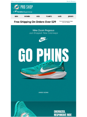 Miami Dolphins - JUST IN! Nike Zoom Pegasus 41 >>