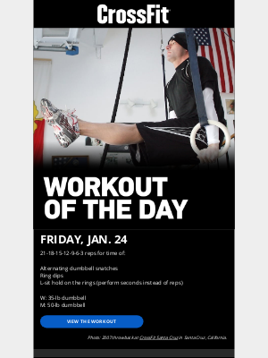 CrossFit Inc. - 250124 Workout of the Day: Saucy