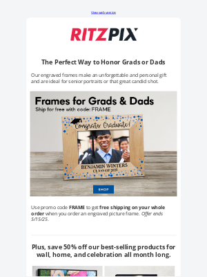 RitzPix - ⌛ Last few days for FREE SHIPPING when you order a frame and use code FRAME
