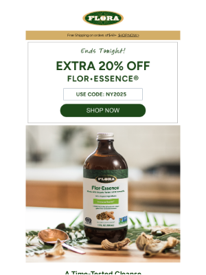 Flora Health - Final Hours! Extra 20% Off Our Best-Selling Cleanse ☕️