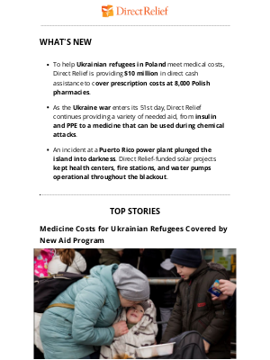 Direct Relief - Direct Relief ➝ Cash for Ukrainian Refugees & More