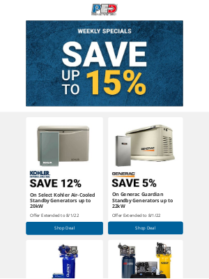 Build - Final Chance to Save on Kohler & Generac Generators 🔋🏠