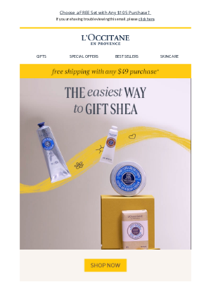 L'Occitane USA - Indulge in a Specially Made Set of Shea