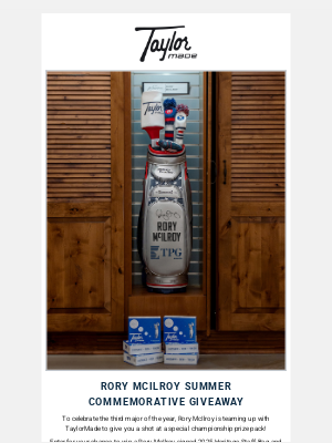 TaylorMade Golf - Enter Our Rory McIlroy Summer Commemorative Giveaway
