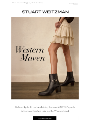 Stuart Weitzman - Just Launched: The Western-Inspired MAVEN Capsule