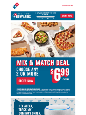 Domino's Pizza - Why choose one when you can Mix & Match? 🍕 🎉