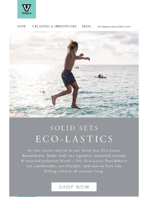 VISSLA - Solid Sets Eco-Lastic Boardshorts