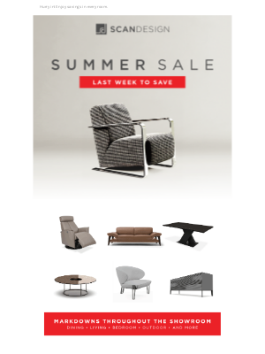 SCAN DESIGN - Summer Sale – Last week to save!