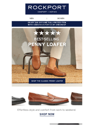 Rockport Company - Classic Penny Loafer Style