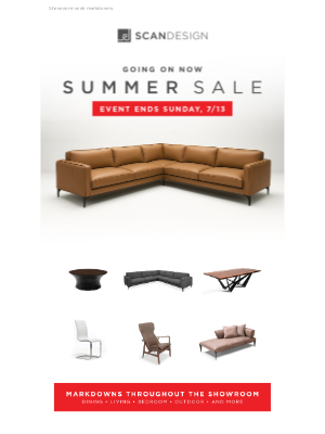SCAN DESIGN - The celebration continues! Join us this weekend for our Summer Sale!