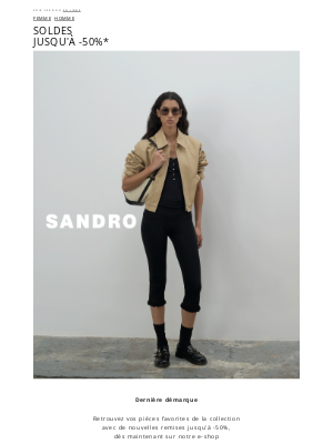 Sandro (France) - Dernière démarque | Soldes