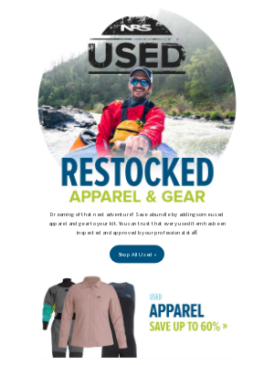 NRS - RESTOCKED: Used Gear & Apparel