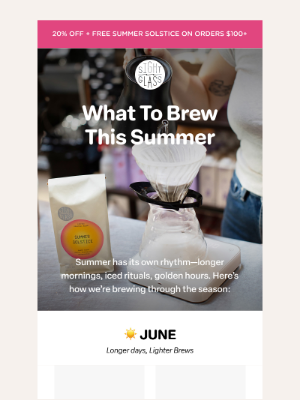 Sightglass Coffee - Kickstart Your Summer Mornings ☀️